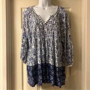 💙 VINTAGE AMERICA • Bohemian Festival Top